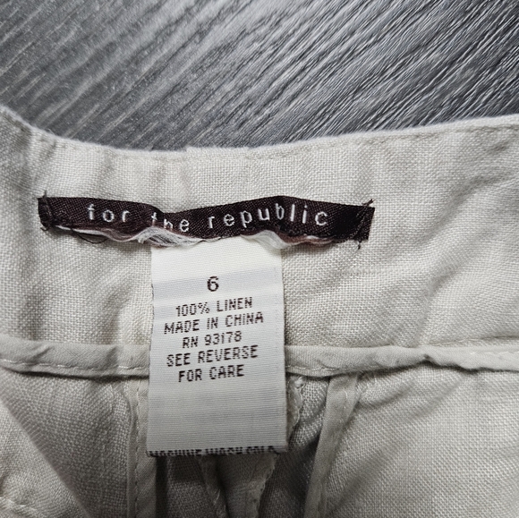 For the republic linen Bermuda shorts - Picture 3 of 4